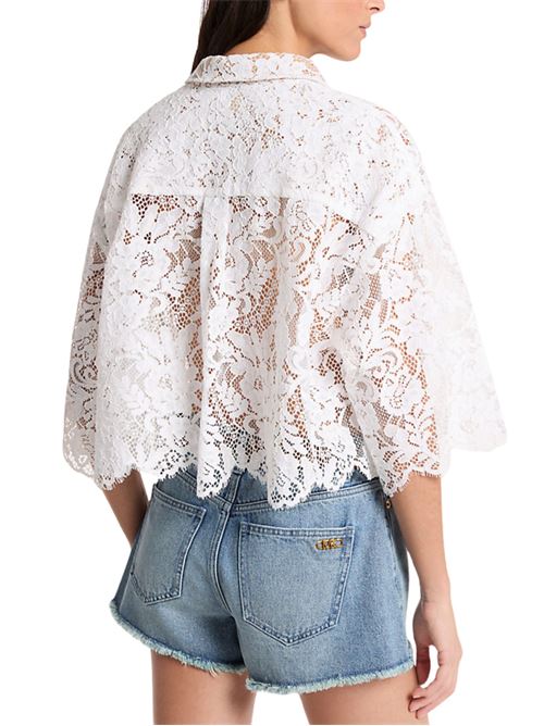 Camicia corta in pizzo floreale Michael Kors | MS64101KQ9100